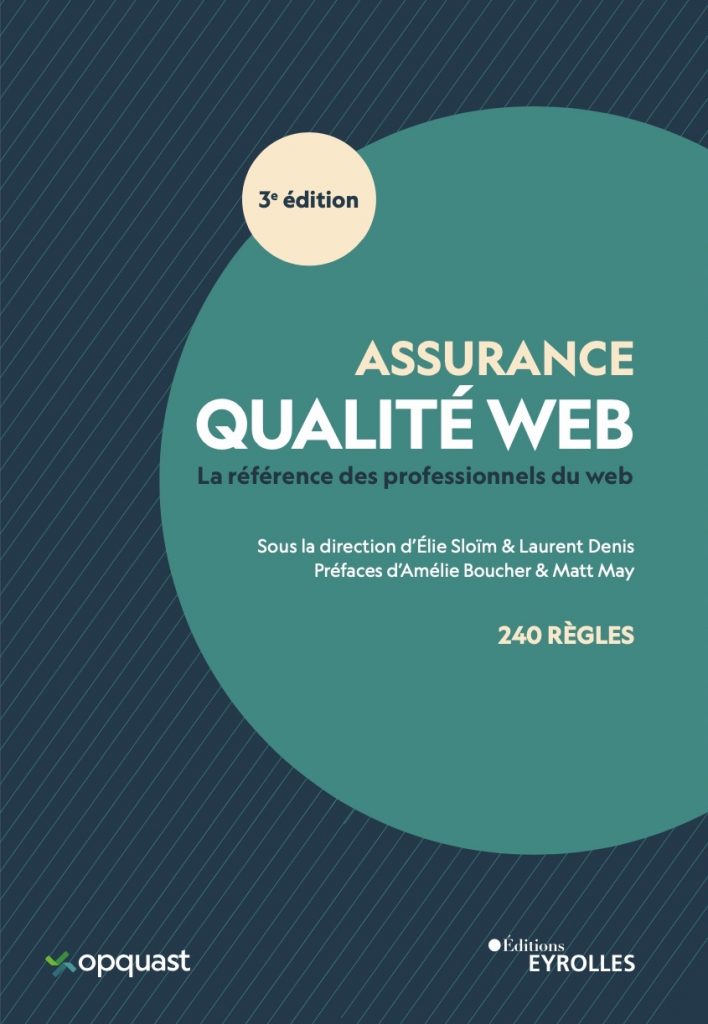 COuverture Assurance qualité web 3e édition