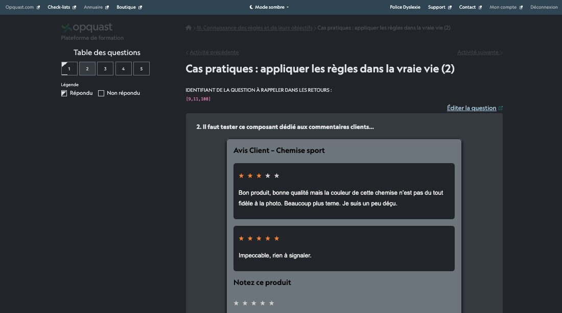 La plateforme de formation Opquast : parcours, vidéo d'introduction et guide de certification