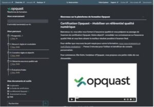 Capture de la plateforme